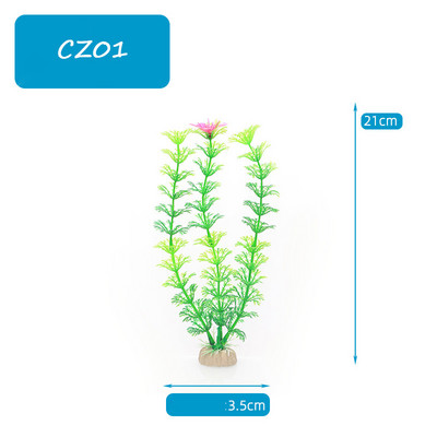 3 db Mesterséges Akvárium Dekor Növények Vízi Gyomok Dísz Akvárium Dekoráció Akvárium Dekoráció Zöld Lila Vízfű