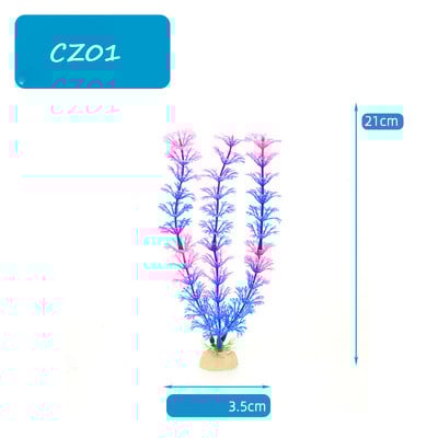 3 db Mesterséges Akvárium Dekor Növények Vízi Gyomok Dísz Akvárium Dekoráció Akvárium Dekoráció Zöld Lila Vízfű