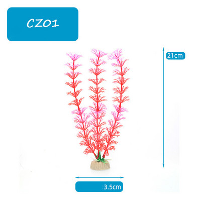 3 db Mesterséges Akvárium Dekor Növények Vízi Gyomok Dísz Akvárium Dekoráció Akvárium Dekoráció Zöld Lila Vízfű