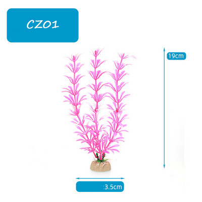 3 db Mesterséges Akvárium Dekor Növények Vízi Gyomok Dísz Akvárium Dekoráció Akvárium Dekoráció Zöld Lila Vízfű