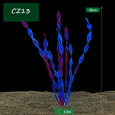 3 db Mesterséges Akvárium Dekor Növények Vízi Gyomok Dísz Akvárium Dekoráció Akvárium Dekoráció Zöld Lila Vízfű