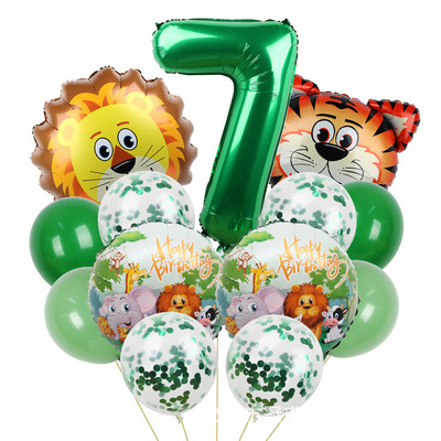 Meža dzīvnieku ballīšu noformējums Lauva Tīģeris Vienreizlietojamie galda piederumi Papīra šķīvji Krūzes Dzimšanas dienas Mazuļu duša Bērniem Labvēlīgas ballītes piederumi