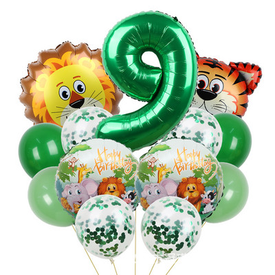 Meža dzīvnieku ballīšu noformējums Lauva Tīģeris Vienreizlietojamie galda piederumi Papīra šķīvji Krūzes Dzimšanas dienas Mazuļu duša Bērniem Labvēlīgas ballītes piederumi