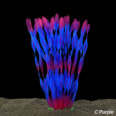 Lila virág mesterséges hamis műanyag növény mesterséges akváriumi növény Akvárium kiegészítők dekoráció dísz víz alatti növény