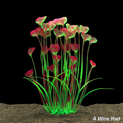 Lila virág mesterséges hamis műanyag növény mesterséges akváriumi növény Akvárium kiegészítők dekoráció dísz víz alatti növény