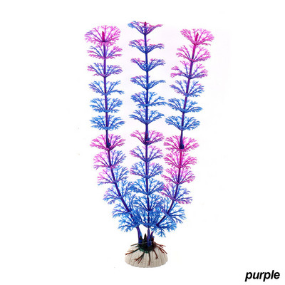 Lila virág mesterséges hamis műanyag növény mesterséges akváriumi növény Akvárium kiegészítők dekoráció dísz víz alatti növény