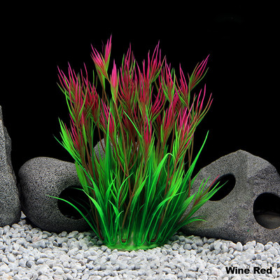 Lila virág mesterséges hamis műanyag növény mesterséges akváriumi növény Akvárium kiegészítők dekoráció dísz víz alatti növény