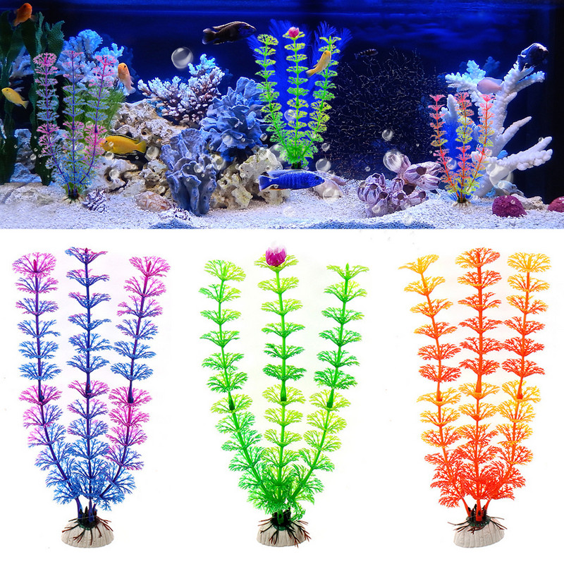 Lila virág mesterséges hamis műanyag növény mesterséges akváriumi növény Akvárium kiegészítők dekoráció dísz víz alatti növény