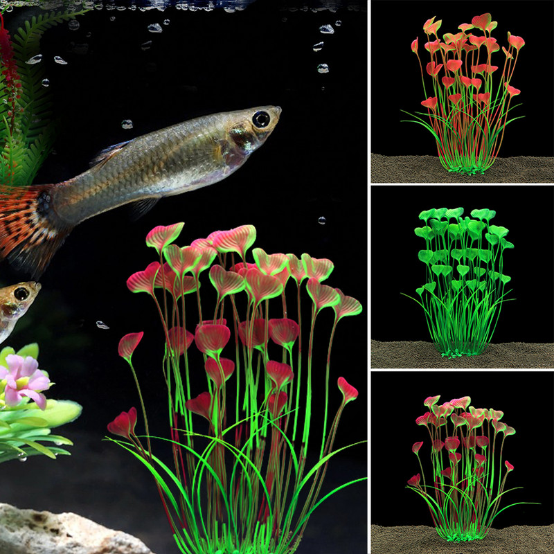 Lila virág mesterséges hamis műanyag növény mesterséges akváriumi növény Akvárium kiegészítők dekoráció dísz víz alatti növény