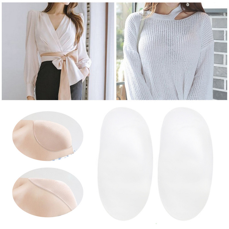 1 pora Blazer Push Up Praktinis stipriklis Minkštas silikoninis neslystantis striukė Daugkartinio naudojimo pečių pagalvėlės Siuvimo priedai Savaime lipnūs