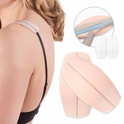 Invisible Anti-Slip Shoulder Pads  Removable Bra Straps Cushion  Breathable Anti-Slip Underwear Shoulder Holders Pain Relief Pad