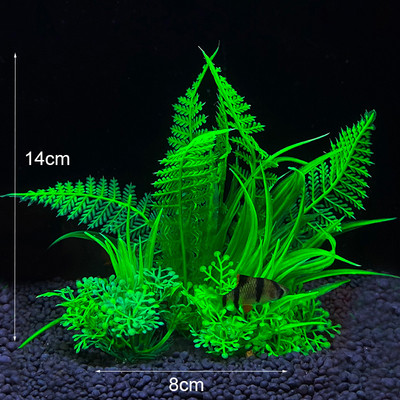 Mesterséges akváriumi dekor növények Víz alatti víz fű Vízi műanyag növények akváriumi akvárium dekorációhoz