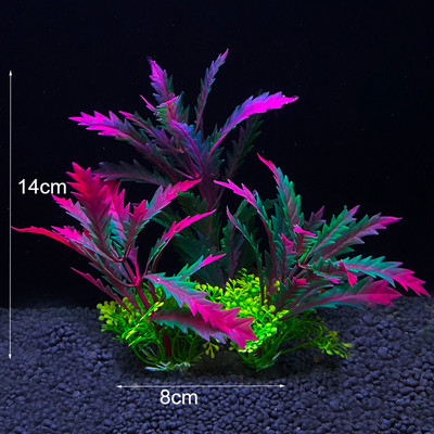 Mesterséges akváriumi dekor növények Víz alatti víz fű Vízi műanyag növények akváriumi akvárium dekorációhoz