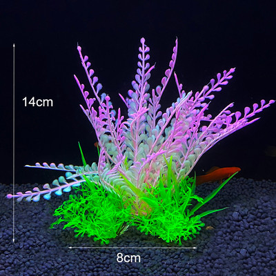 Mesterséges akváriumi dekor növények Víz alatti víz fű Vízi műanyag növények akváriumi akvárium dekorációhoz