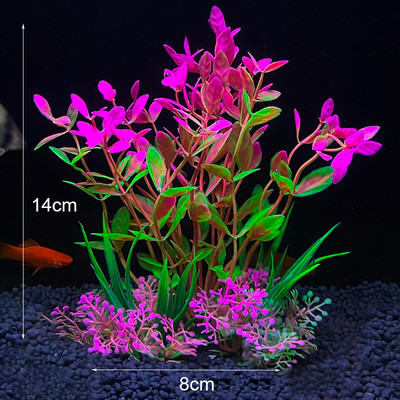 Mesterséges akváriumi dekor növények Víz alatti víz fű Vízi műanyag növények akváriumi akvárium dekorációhoz