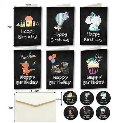 6db/szett virágmintás köszönőlapok Ünnepi Fesztiválok Üdvözlőlap Születésnapi Party Esküvői Vendégajándék