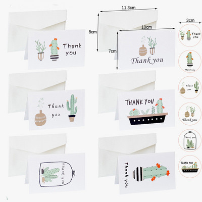 6db/szett virágmintás köszönőlapok Ünnepi Fesztiválok Üdvözlőlap Születésnapi Party Esküvői Vendégajándék
