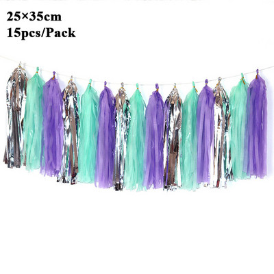 Kis sellő party dekoráció sellő tortalapátok konfetti lufi lány zuhany dekoráció gyerekeknek 1. születésnapi kellékek babazuhany