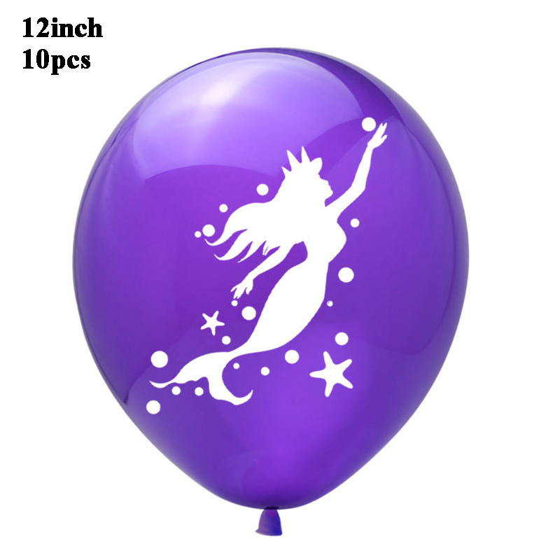 Kis sellő party dekoráció sellő tortalapátok konfetti lufi lány zuhany dekoráció gyerekeknek 1. születésnapi kellékek babazuhany