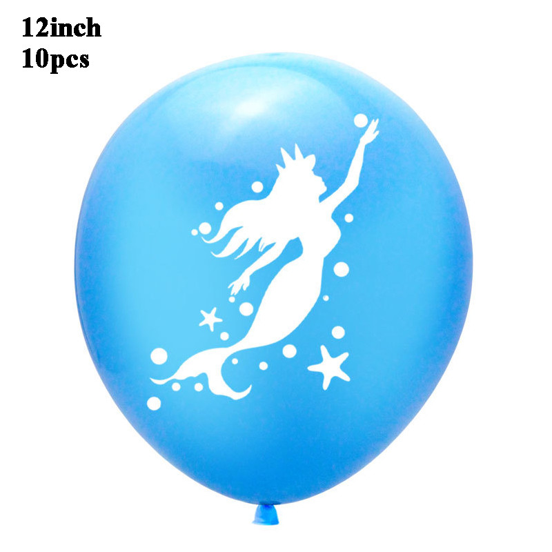 Kis sellő party dekoráció sellő tortalapátok konfetti lufi lány zuhany dekoráció gyerekeknek 1. születésnapi kellékek babazuhany