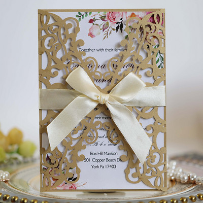 1 db csillogó papír esküvői meghívó borítékokkal, személyre szabott Mária keresztelő keresztelő születésnapi dekoráció party kellékek