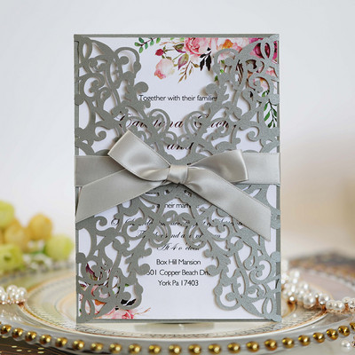 1 db csillogó papír esküvői meghívó borítékokkal, személyre szabott Mária keresztelő keresztelő születésnapi dekoráció party kellékek