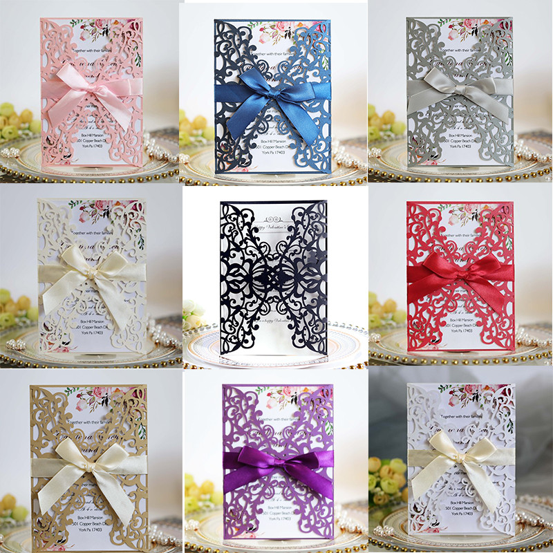 1 db csillogó papír esküvői meghívó borítékokkal, személyre szabott Mária keresztelő keresztelő születésnapi dekoráció party kellékek