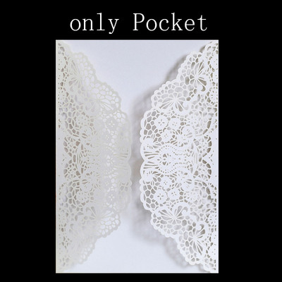 10 db Kilenc színű szőlővirág lézerrel vágott esküvői meghívók kártya csipke zsebes meghívókártya zuhany kedvenc dekoráció party kellékek