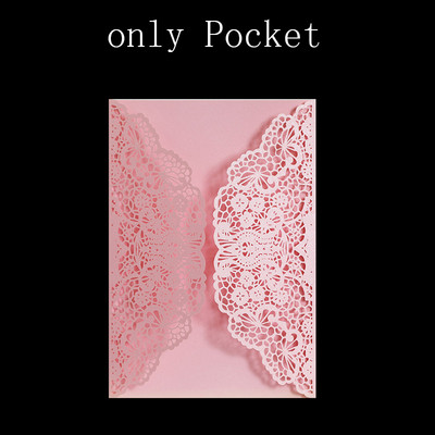 10 db Kilenc színű szőlővirág lézerrel vágott esküvői meghívók kártya csipke zsebes meghívókártya zuhany kedvenc dekoráció party kellékek