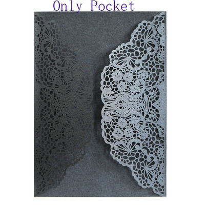 10 db Kilenc színű szőlővirág lézerrel vágott esküvői meghívók kártya csipke zsebes meghívókártya zuhany kedvenc dekoráció party kellékek