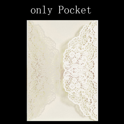 10 db Kilenc színű szőlővirág lézerrel vágott esküvői meghívók kártya csipke zsebes meghívókártya zuhany kedvenc dekoráció party kellékek