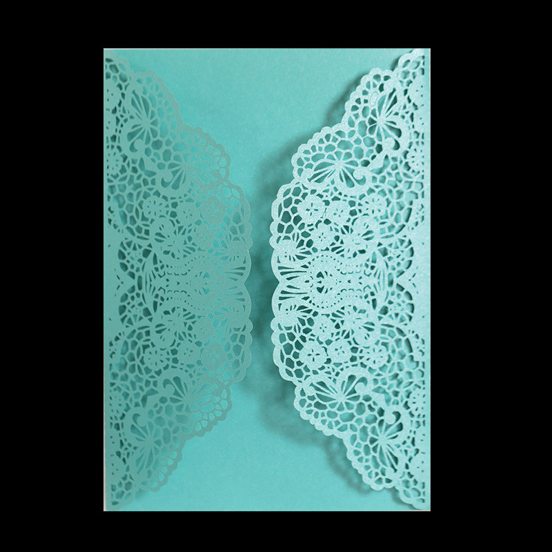 10 db Kilenc színű szőlővirág lézerrel vágott esküvői meghívók kártya csipke zsebes meghívókártya zuhany kedvenc dekoráció party kellékek