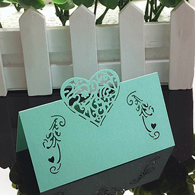 50gb Sirds formas lāzergrieztas vietas kartītes Bērnu dušas kāzu vārda kartītes ballīšu galdam Ziemassvētku kāzu dekorēšanai