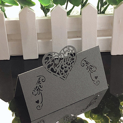 50gb Sirds formas lāzergrieztas vietas kartītes Bērnu dušas kāzu vārda kartītes ballīšu galdam Ziemassvētku kāzu dekorēšanai