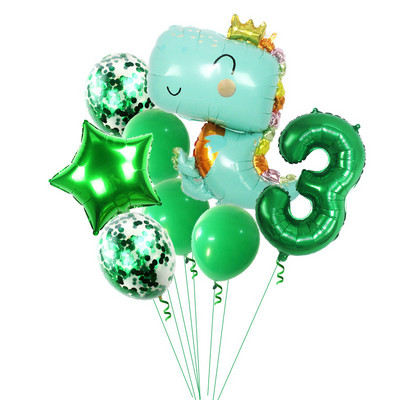 Dinozaur Fosilă Tema arheologică La mulți ani Decora pentru petrecere Veselă de unică folosință Farfurii din hârtie Baloane Rechizite pentru baby shower