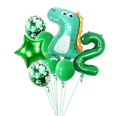 Dinozaur Fosilă Tema arheologică La mulți ani Decora pentru petrecere Veselă de unică folosință Farfurii din hârtie Baloane Rechizite pentru baby shower