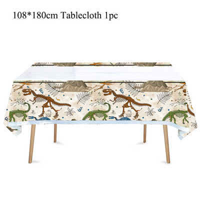 Dinozaur Fosilă Tema arheologică La mulți ani Decora pentru petrecere Veselă de unică folosință Farfurii din hârtie Baloane Rechizite pentru baby shower