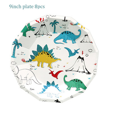 Dinozaur Fosilă Tema arheologică La mulți ani Decora pentru petrecere Veselă de unică folosință Farfurii din hârtie Baloane Rechizite pentru baby shower