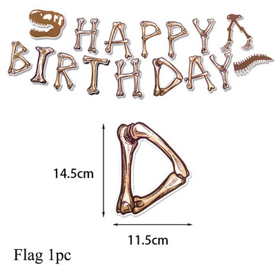 Dinozaur Fosilă Tema arheologică La mulți ani Decora pentru petrecere Veselă de unică folosință Farfurii din hârtie Baloane Rechizite pentru baby shower