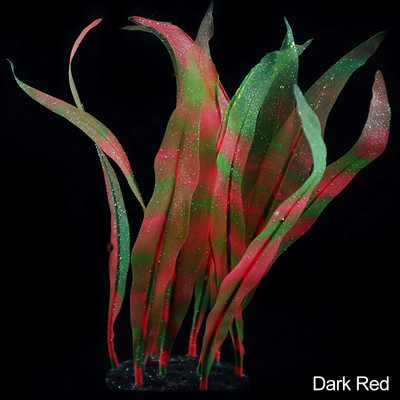 Akvárium szimuláció mesterséges víz fű akvárium dekor 18-25 cm szilikon moszat dísz Dekorációs növények Akvárium kiegészítők