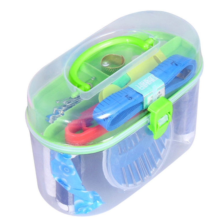 Kaasaskantav mini käsitsi õmblusmasin Kaasaskantav mini Travel PP õmbluskarbi õmbluskomplektid riidest kangast käepärane näputöö tööriist GYH