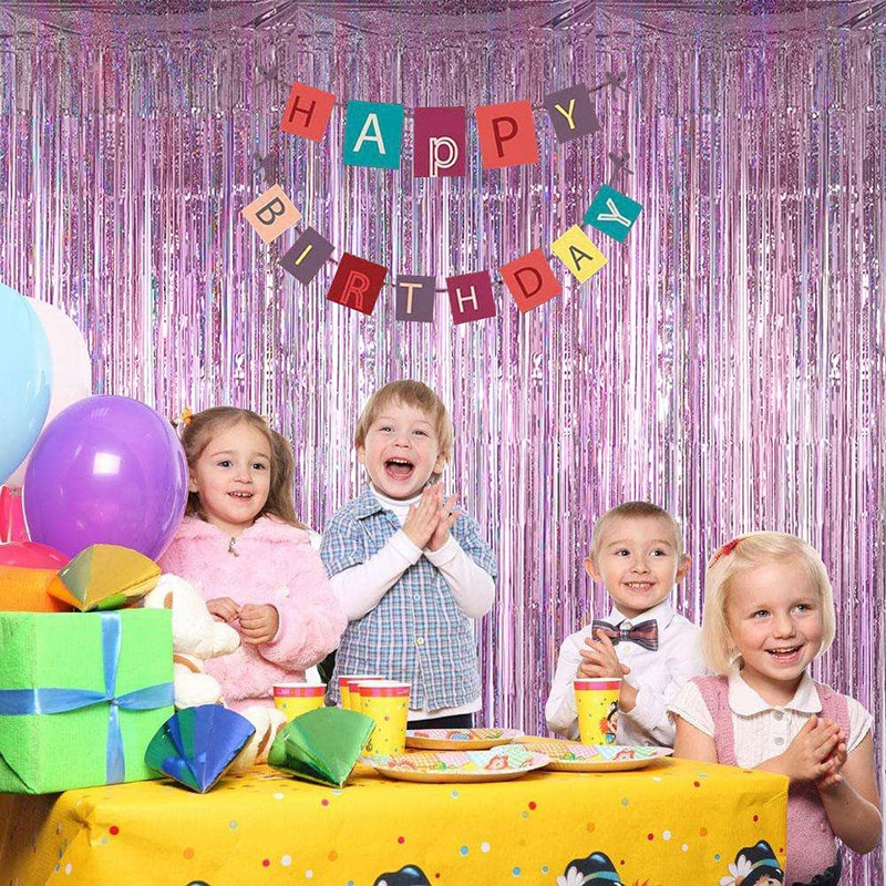 Zelta folijas aizkaru bārkstis rozā fona ballītei Back Drop Photo Booth kāzu izlaidumiem dzimšanas dienas Ziemassvētku pasākums