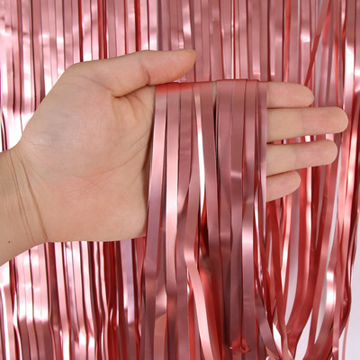 Gimtadienio dekoracijos 1–4 m folijos blizgučio užuolaidos Gimtadienio fonas Užuolaidos Merginos Vestuvės Mergvakario fonas Photozon