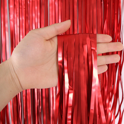 Gimtadienio dekoracijos 1–4 m folijos blizgučio užuolaidos Gimtadienio fonas Užuolaidos Merginos Vestuvės Mergvakario fonas Photozon