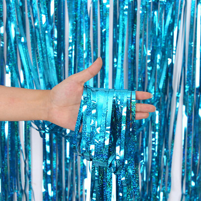 Gimtadienio dekoracijos 1–4 m folijos blizgučio užuolaidos Gimtadienio fonas Užuolaidos Merginos Vestuvės Mergvakario fonas Photozon