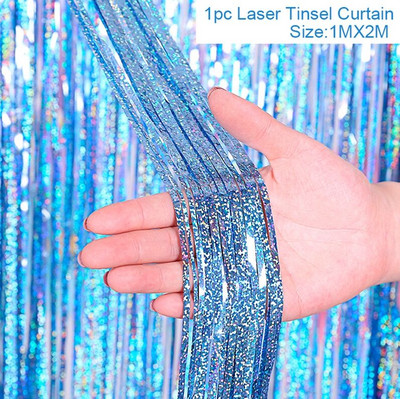 Születésnapi parti dekorációk Háttér Függönyök Csillogó fekete arany talmi rojtos fólia függöny háttér esküvői felnőttek évfordulója