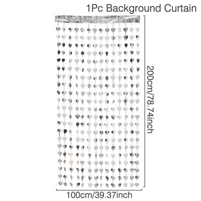 Születésnapi parti dekorációk Háttér Függönyök Csillogó fekete arany talmi rojtos fólia függöny háttér esküvői felnőttek évfordulója