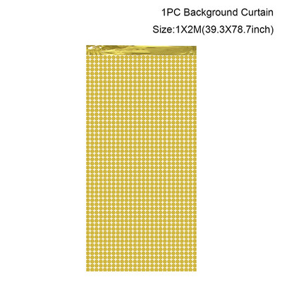 Születésnapi parti dekorációk Háttér Függönyök Csillogó fekete arany talmi rojtos fólia függöny háttér esküvői felnőttek évfordulója