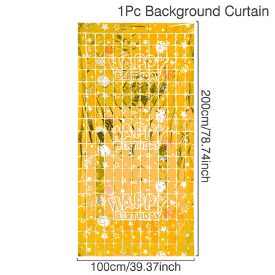 Születésnapi parti dekorációk Háttér Függönyök Csillogó fekete arany talmi rojtos fólia függöny háttér esküvői felnőttek évfordulója