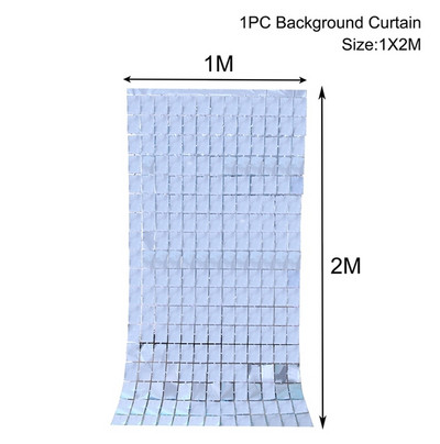 Születésnapi parti dekorációk Háttér Függönyök Csillogó fekete arany talmi rojtos fólia függöny háttér esküvői felnőttek évfordulója